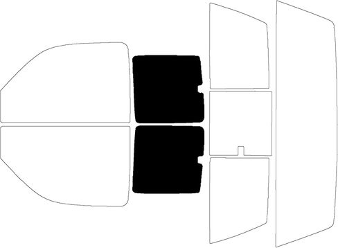 Precut Windows Tint Film جميع الجوانب سيارات الشمس ، حظر الحماية ، خصوصية مكافحة Glass Ply 2 Ply Film 35 ٪ Tint Shade Kit for Chevy Silverado 1500 Extended 1999-2006 in Kuwait