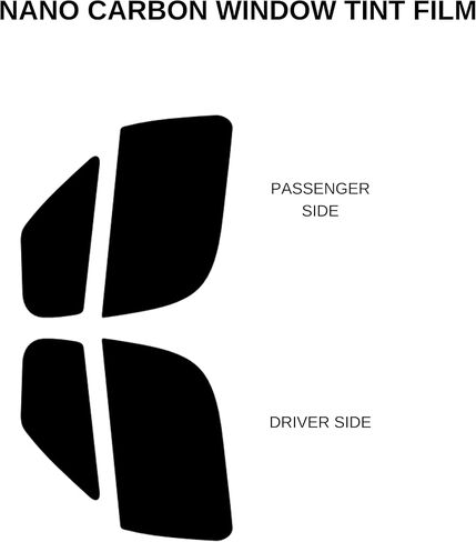 Premium Nano Carbon Professional Window Tint Fits Dodge Promaster 1500, 2500, 3500 1996-2023 Driver and Passenger precut to Factor fit for Maximum Heat Reduction and Privacy (35% Shade) in Saudi Arabia