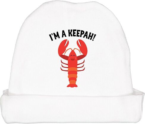 inktastic Lobster Funny Im a Keepah Baby Beanie Hat in Saudi Arabia