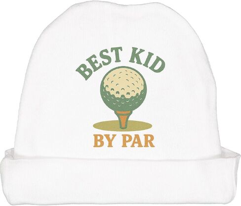 inktastic Best Kid by Par Golf Ball Motif Baby Beanie Hat in Saudi Arabia
