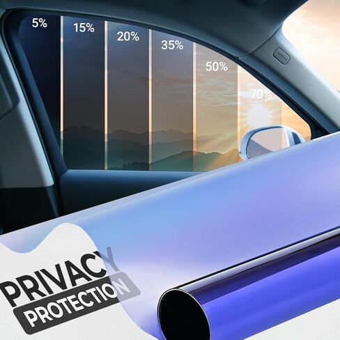 Precut two ply Chameleon Nano Windows Tint Kit for Tesla Model Y Sedan 2020-2024 تخصيص الظل: 5 ٪ ، 20 ٪ ، 30 ٪ 35 ٪ VLT UV99 ٪ Rays IRR لجميع الجوانب الزجاجية (20 ٪ من جميع الجانب) in Kuwait