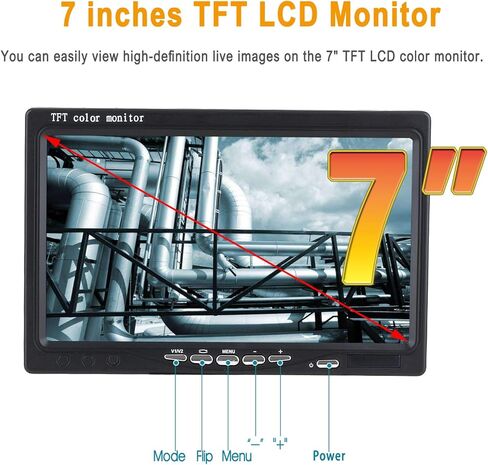 كاميرا فحص المجاري ببطاقة SD سعة 8 جيجابايت مجانًا ومسجل DVR مع عداد المسافة وكاميرا ثعبان السباكة ومسجل DVR مقاوم للماء IP68، منظار استنزاف خط الأنابيب الصناعي SYANSPAN بطول 65 قدمًا (50 مترًا) in Kuwait