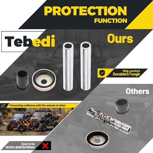 أعلى وأسفل مجموعة جلبة ذراع متوافقة مع هوندا فورمان 500 TRX500FE FM TM 2005-2017/ RINCON 680 TRX680FA 2015-2023 مجموعة أذرع التحكم في التعليق كلا الجانبين in Kuwait