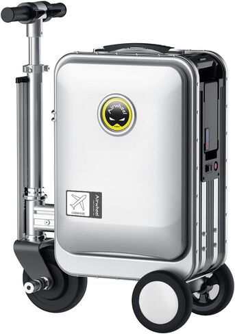 SE3S Smart Riding Luggage Electric Suitcase Scooter with Removable Battery (silver) in Saudi Arabia