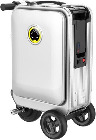 SE3S Smart Riding Luggage Electric Suitcase Scooter with Removable Battery (silver) in Saudi Arabia