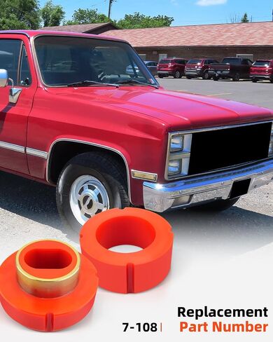 7-108 مجموعة جلبة جبل جبل ملائمة لـ CHEVY C10/C20/K10/K20/K30/81-87 ، تناسب GMC C1500/C2500/K1500/K2500 هيكل البولي يوريثين مع حلقة إصلاح المعادن (12 صورة) in Kuwait
