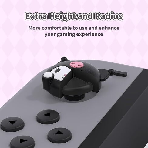 4PCS Switch Joy Con Thumb Grip Caps,Soft Silicone Joystick Cover,Kawaii Thumbstick Caps Compatible with Nintendo Switch/OLED/Lite in Kuwait