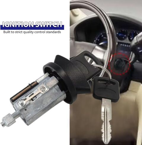 مفتاح اسطوانة قفل الإشعال مع 2-KEYs لعام 1997-2004 فورد موستانج ريب.# 7012802 ، 707624 ، 924-724 in Kuwait