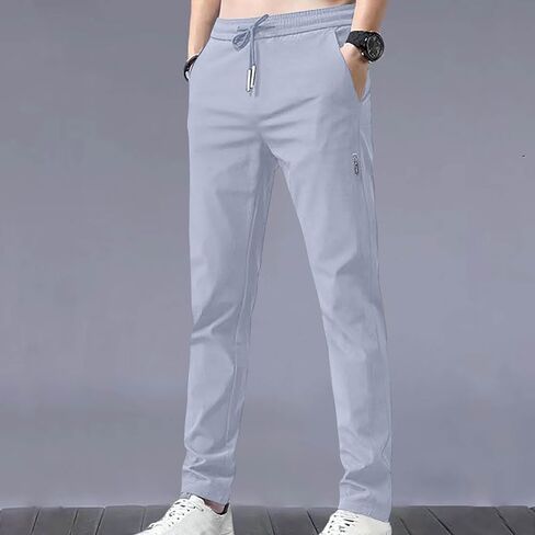 Men's Casual Pants Ultra Stretch Quick Drying Pants Plus Size Breathable Hiking Pant Golf Travel Summer Sweatpants in Saudi Arabia