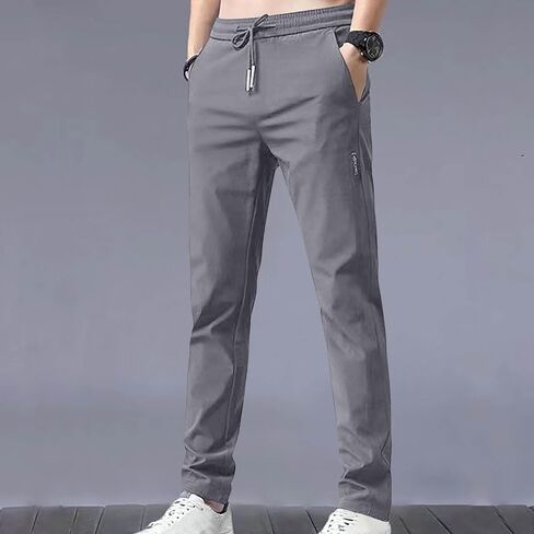 Men's Casual Pants Ultra Stretch Quick Drying Pants Plus Size Breathable Hiking Pant Golf Travel Summer Sweatpants in Saudi Arabia