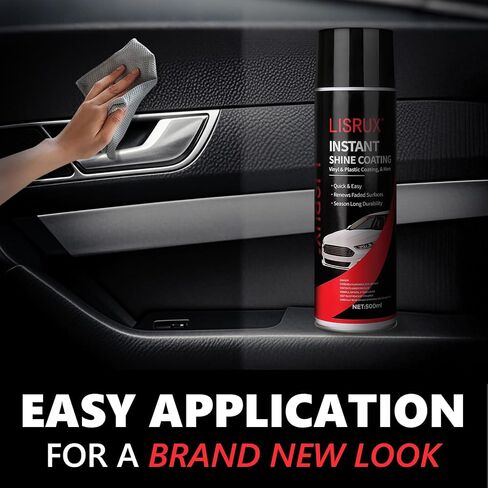 Shine & Protremant High Gloss Coating 16.9 OZ (12 Pack) ، Frhe Shine Clear Coat Spray for Automotive Interior and Oute Bracks ، تجديد ، وحماية البلاستيك ، الفينيل ، المطاط ، القطع in Kuwait