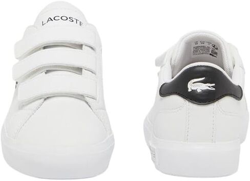 Lacoste Unisex-Child Children's Powercourt Sneaker, Eclipse Blue/Cork, 13.5 in Saudi Arabia