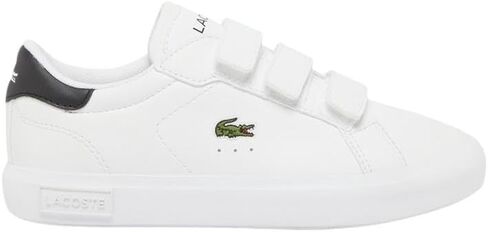 Lacoste Unisex-Child Children's Powercourt Sneaker, Eclipse Blue/Cork, 13.5 in Saudi Arabia