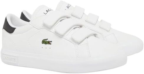 Lacoste Unisex-Child Children's Powercourt Sneaker, Eclipse Blue/Cork, 13.5 in Saudi Arabia