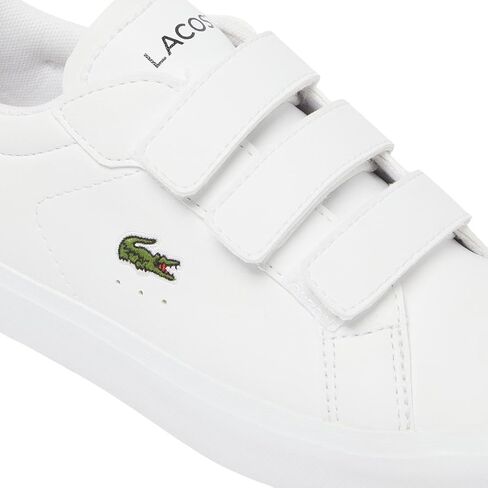 Lacoste Unisex-Child Children's Powercourt Sneaker, Eclipse Blue/Cork, 13.5 in Saudi Arabia