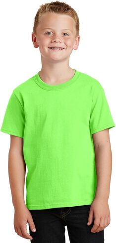 Port & Company Boys '54 Oz 100 ٪ Cotton T Shirt in Kuwait