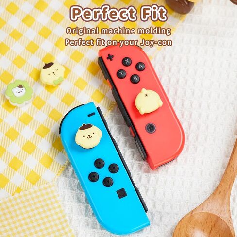 Cute Silicone Joystick Thumb Grip Caps,Joy Con Cover Compatible with Nintendo Switch/OLED/Switch Lite,4PCS - Dog in Kuwait