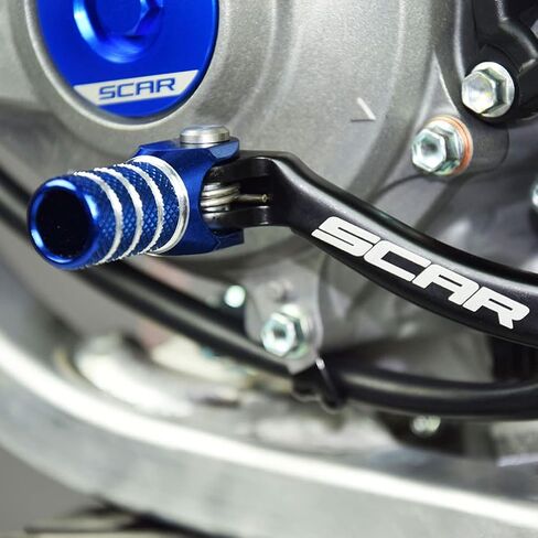 دواسة ناقل الحركة القابلة للطي من SCAR متوافقة مع Yamaha YZF YZ-F 250 450 YZ250F YZ450F 14-16 - أزرق in Kuwait