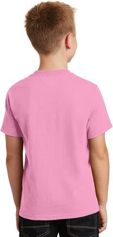 Port & Company Boys '54 Oz 100 ٪ Cotton T Shirt in Kuwait