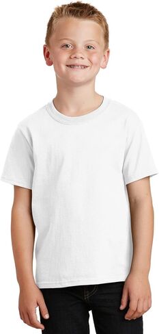Port & Company Boys '54 Oz 100 ٪ Cotton T Shirt in Kuwait