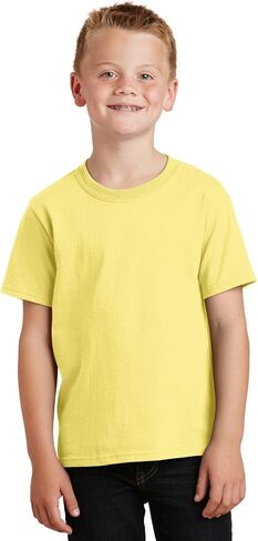 Port & Company Boys '54 Oz 100 ٪ Cotton T Shirt in Kuwait
