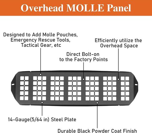 U-Box 4Runner Overhead Molle Panel Varcor Viscorizer متوافق مع Toyota 4Runner 5th Gen 2010-2024 in Saudi Arabia