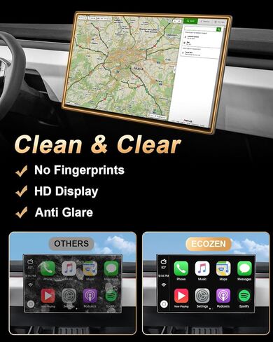 ECOZEN Screen Protector for 2024 2023 2022 Toyota Tundra 14-Inch HD Tempered Glass Navigation Touchscreen Protector for 2024 2023 Sequoia & Toyota Tundra Accessories 2022-2024 with Install Kit in Kuwait