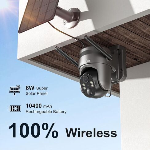 كاميرا أمان خلوية 4G LTE لا حاجة إلى الإنترنت، لا توجد كاميرا أمان WiFi لاسلكية تعمل بالطاقة الشمسية في الهواء الطلق، إصدار ليلي ملون 2K، عرض مباشر 360 درجة، كشف الحركة، صوت ثنائي الاتجاه، كاميرا موقع العمل، عبوتان in Kuwait