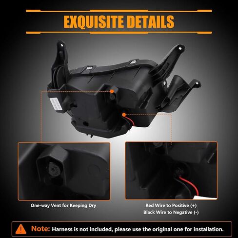 Front Bumper Fog Lights for 2014-2015 Kia Optima, Optima Clear Fog Lamp & Bezels Assembly, Chrome Housing #922012T550, 2 PCS in Kuwait
