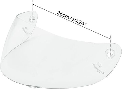 TCMT Clear Replacement Motorcycle Scooter Flip Up Full Face Helmet Visor Shield For TCMT Adult Full Face Helmet Anti-fog treatment Anti-UV treatment Anti-scratch treatment in Saudi Arabia