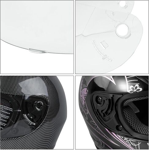 TCMT Clear Replacement Motorcycle Scooter Flip Up Full Face Helmet Visor Shield For TCMT Adult Full Face Helmet Anti-fog treatment Anti-UV treatment Anti-scratch treatment in Saudi Arabia