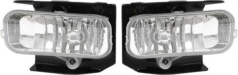 KUAFU Pair Fog Light Compatible with 1999-2004 Ford F-150 F-250 Expedition Heritage Replacement for FO2591105 Left & Right w/Halogen Bulbs Fog Lamp - Clear Lens in Saudi Arabia