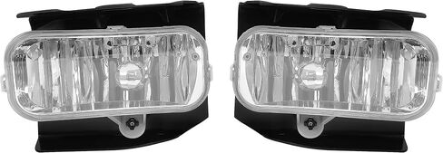 KUAFU Pair Fog Light Compatible with 1999-2004 Ford F-150 F-250 Expedition Heritage Replacement for FO2591105 Left & Right w/Halogen Bulbs Fog Lamp - Clear Lens in Saudi Arabia