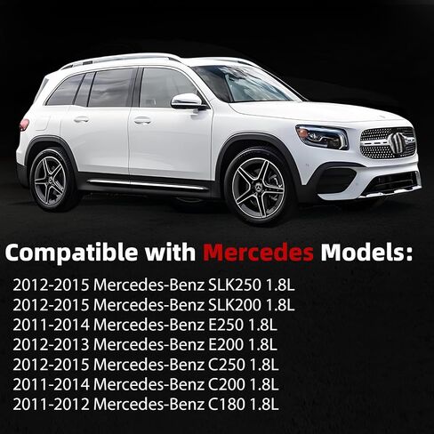 طقم غلاف صمام ترقية Mitzone متوافقة مع Mercedes-Benz W204 C204 S204 W212 C207 S212 R172 C180 C200 C250 E200 E250 SLK250 SLK250 2010 2012 2013 2015 2015 2015 2015 1.8L L4 in Kuwait