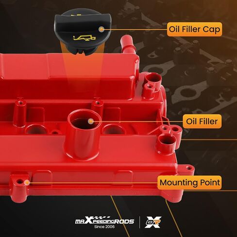 maXpeedingrods Aluminum Engine Valve Cover for Ford Focus 2.0L Naturally Aspirated 2012-2014 Replacement CM5Z6582E CM5Z6582B in Saudi Arabia