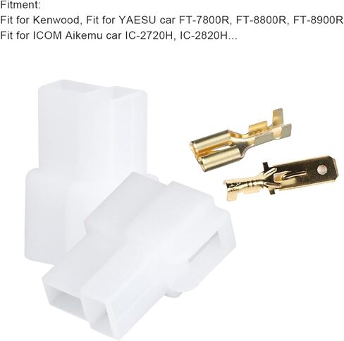 مجموعة موصل توصيل طاقة الراديو من النوع T-type-مساكن ABS مع جهات اتصال النحاس لـ Kenwood/Yaesu/Yaesu ، محول تسخير الأسلاك العالمي للراديو in Saudi Arabia