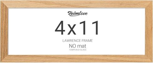 13x16 Picture Frames Oak Wood,13 x 16 Photos Frame with Tempered Glass,Wall Gallery Poster Frame with No Mat,Horizontal and Vertical for Wall Mounting,Home Office Decoration,Natural Oak Color in Saudi Arabia