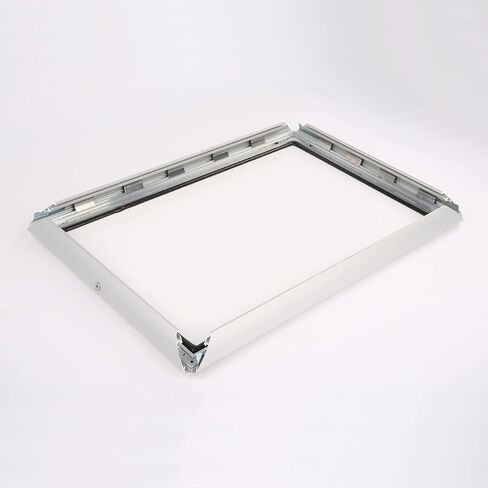 M&T Displays Lockable Weatherproof Snap Poster Frame 1.38" Aluminum Profile Front Loading Wall Mounting Picture Photo Holder (Silver, 8.5x11 inch) in Saudi Arabia