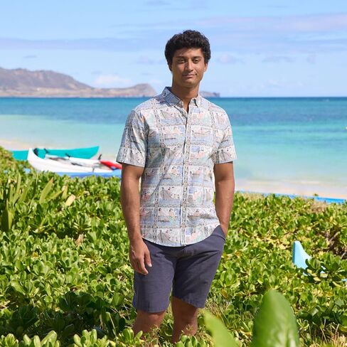 Reyn Spooner Fish Print Hawaiian Aloha Shirt - Tailored Button Front in Saudi Arabia