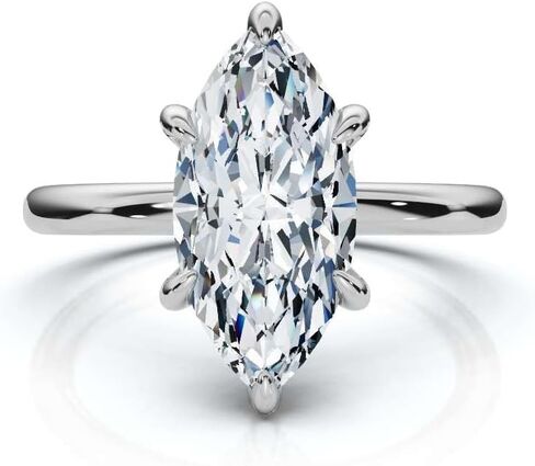 1 CT Moissanite Engagement Ring 10K 14K 18K Solid Gold & 925 Sterling Silver Hidden Halo Moissanite Ring For Women in Saudi Arabia