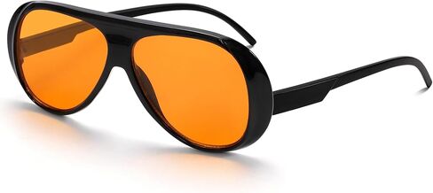 Trendy Aviator Sunglasses for Women Men, Retro 70s Sun Glasses, Oversized glasses UV400 in Kuwait