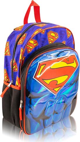 Fast Forward Superman Backpack for Kids - 16 "Bookbag for Boys ، Girls | طفل سفر صغير ، حقيبة الظهر المدرسية ، حقيبة الكتب الخارقة للأطفال | Ages 3+ in Kuwait