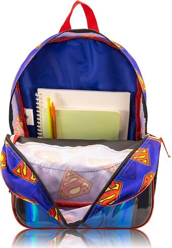 Fast Forward Superman Backpack for Kids - 16 "Bookbag for Boys ، Girls | طفل سفر صغير ، حقيبة الظهر المدرسية ، حقيبة الكتب الخارقة للأطفال | Ages 3+ in Kuwait