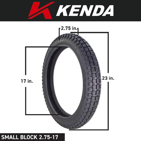 إطارات Kenda Small Block K262 من نوع Tube (TT) للدراجات الصغيرة في الشوارع والدراجات ، ودراجات التراب ، والدراجات البخارية-على الطرق الوعرة والأداء على الطريق مع سلسلة المفاتيح in Saudi Arabia