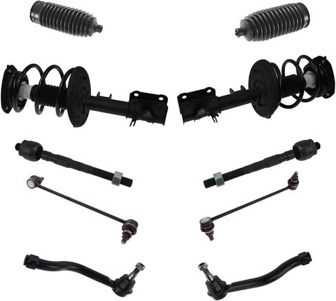 Front Steering & Suspension Kit Complete Struts Ball Joints Tie Rods 10 Piece Sealed for Nissan for Altima 2007-2012 223-4141 54668-1AA0A in Saudi Arabia