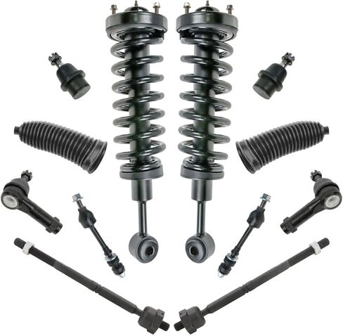 Steering Suspension Kit Ball Joints Tie Rods Strut & Spring Assemblies Sealed-Greasable or Sealed for Ford for F150 4.2L/4.6L/5.4L 2005-2008,for Lincoln for Mark LT 5.4L 2006-2008 in Saudi Arabia