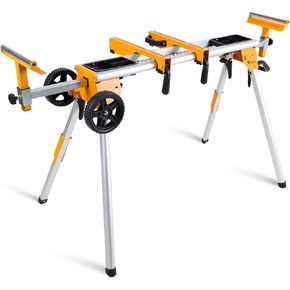 Universal Miter Saw Stand with Grid Tabletop 300 lbs Load Capacity 6-Level Height Adjustment Table Saw Stand WK-MS046 in Kuwait