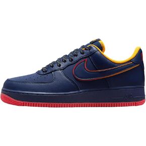 Nike Air Force 1 '07 LV8 أحذية الرجال (HV5752-410 ، Midnight Navy/Light Crimson/University Gold/Blue Void) in Saudi Arabia