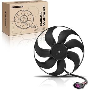 A-Premium Engine Radiator Cooling Fan Assembly Compatible with Select Volkswagen Models - Beetle 1999-2004 - Replace# 1C0959455A in Kuwait