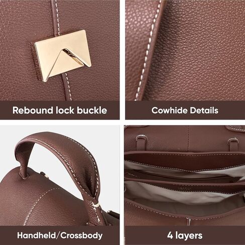 حقائب اليد الفاخرة للنساء جلدية حقيبة وأكياس مصممة المقبض الأعلى in Kuwait